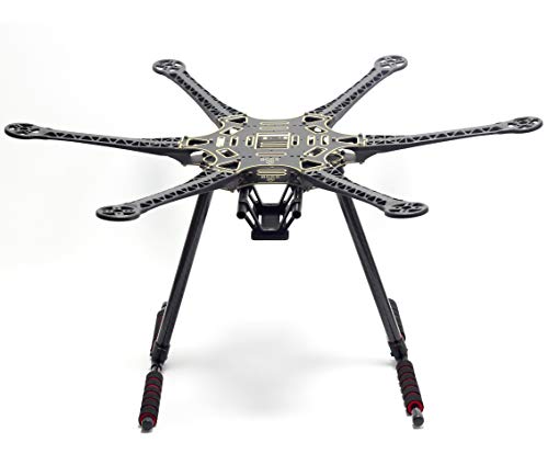 FPVDrone S550 Hexacopter Frame Kit 6-Axis Drone Flame with Unflodable Carbon Fiber Landing Gear