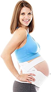 Belly Band for Pregnancy - Maternity Support Belt for Lower Back and Pelvic Pain Relief - Quality Back/Waist/Abdomen Support Belly Band - Fully Adjustable Throughout Pregnancy (XL Plus Size)