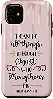 iPhone 11 Bible Verses, I can Do All Things Through Christ, Faith Gift Case
