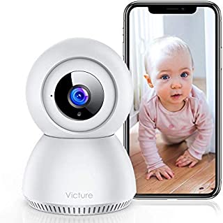 Baby Monitor, Victure 1080P HD Baby Monitor with Camera, Smart Motion Tracking and Sound Detection, 2.4G WiFi Home Security Camera Indoor IP Surveillance Pet Camera with Night Vision, 2-Way Audio