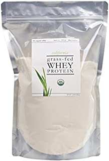 The Organic Whey Protein Powder - 100% Grass Fed Protein - Gluten-free, Non-GMO, USDA Certified Organic - Unflavored - Bulk Bag, 1.5 lbs