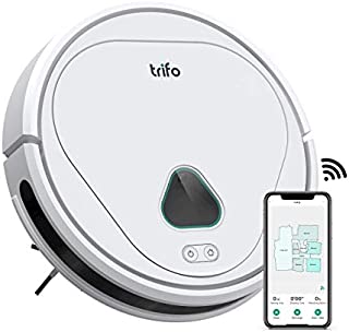 Trifo Robot Vacuum Cleaner, 3000Pa Strong Suction, Home Security Camera,Ideal for Pets Hair, Home Mapping, Self-Charging Robotic Vacuum, Wi-Fi Connected, APP Control, Hard Floors and Low-Pile Carpets