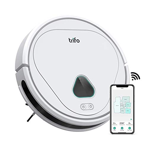 Trifo Robot Vacuum Cleaner, 3000Pa Strong Suction, Home Security Camera,Ideal for Pets Hair, Home Mapping, Self-Charging Robotic Vacuum, Wi-Fi Connected, APP Control, Hard Floors and Low-Pile Carpets