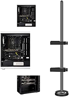 upHere Graphics Card GPU Brace Support Video Card Sag Holder/Holster Bracket, Anodized Aerospace Aluminum, Single or Dual Slot Cards Black (G205)