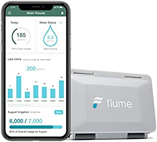 Flume 2 Smart Home WiFi Water Monitor and Leak Detector: Detect Water Leaks Before They Cause Damage. Monitor Your Water Use in Real Time to Reduce Waste. Installs in Minutes, No Plumbing Required