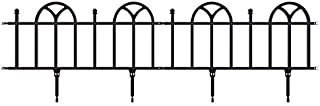 Garden Edging Border- Flower Bed Edging for Landscaping- Victorian Fence, 4 Piece Set of Interlocking Outdoor Lawn Stakes by Pure Garden (8)