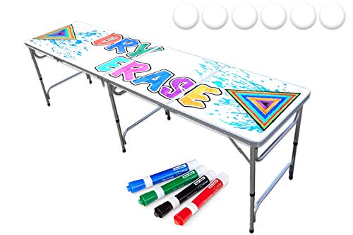 PartyPongTables.com 8-Foot Beer Pong Table - Dry Erase Surface