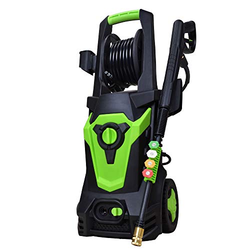 Ekcellent 1800 Watt 15A Electric Pressure Washer,Advanced Power Washer with Hose Reel,Spray Washer with 4 Spray Tips and Powerful Motor - 4500PSI 3.5GPM