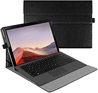 Fintie Case for New Microsoft Surface Pro 7 / Pro 6 / Pro 5 / Pro 4 / Pro 3 12.3 Inch Tablet - Multiple Angle Viewing Portfolio Business Cover, Compatible with Type Cover Keyboard (Vintage Black)