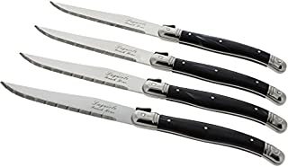 French Home Laguiole Steak Knives (Set of 4), Black