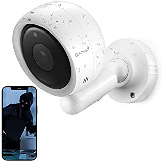 Security Camera Outdoor, 163°1080P Wireless Camera for Home Security, Rechargeable Battery Powered WiFi Security Camera with Colored Night Vision, Click to Call, 2-Way Audio, AI Human Recognition