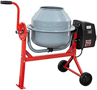 XtremepowerUS 1.6 Cu. Ft. Concrete Cement Mixer Barrow Machine Mixing Mortar, Stucco and Seeds