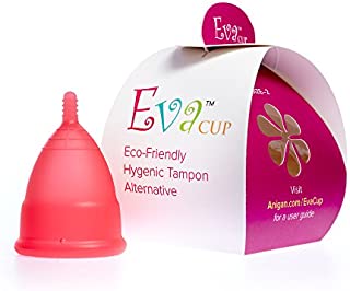 Anigan EvaCup Menstrual Cup, Reusable Period Cups - Tampon and Pad Alternative - Regular and Heavy Flow