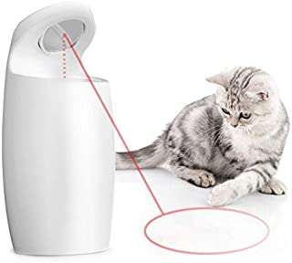 Safe for Eyes Cat Light Toy Interactive Dogs Toys 2 Speeds Rotating Automatic Beam Toys for Cats Rechargeable Electric Kitten Puppy Smart Dot Toys Easter Gift (Green)