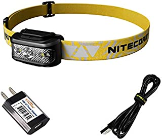 NITECORE NU17 Ultra Lightweight Rechargeable Running Headlamp with Red Light and Reading Light with LumenTac Adapter