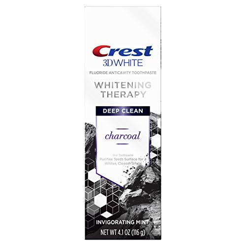 Crest 3d White Whitening Therapy Charcoal Deep Clean Toothpaste Invigorating Mint, 4.1, Oz (79353)