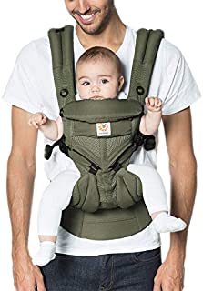 Ergobaby Omni 360 All-Position Baby Carrier for Newborn to Toddler with Lumbar Support & Cool Air Mesh (7-45 Lb), Khaki Green