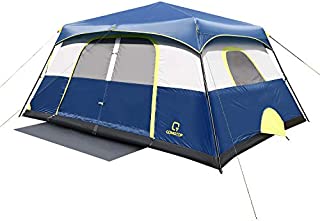 OT QOMOTOP Tents, 6 Person 60 Seconds Set Up Camping Tent, Waterproof Pop Up Tent with Top Rainfly, Instant Cabin Tent, Advanced Venting Design, Provide Gate Mat