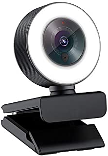 Angetube Streaming 1080P HD Webcam Built in Adjustable Ring Light and Mic. Advanced autofocus AF Web Camera for Google Meet Xbox Gamer Facebook YouTube Streamer