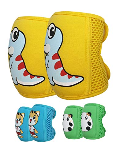 Baby Knee Pads for Crawling (3 Pairs), Adjustable Baby/Toddler Knee pads, Crawling Pads,Protective Knee Pads