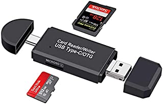 USB Type C SD Card Reader,USB 3.0 Card Reader,SD Card Reader,OTG Function Portable Memory Card Reader , Micro SD Card Reader, SD,Micro SD,SDXC, SDHC,Compatible for PC Laptop Smart Phones & Table