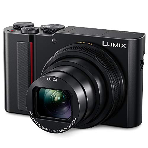 PANASONIC LUMIX ZS200, 15X LEICA DC Lens with Stabilization, 20.1 Megapixel, Large 1 Inch Low Light Sensor, (DC-ZS200K USA BLACK) (Renewed)