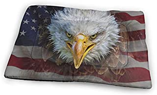 Xl Large Dog Bed Cool American Usa Flag With Eagle Print Extra Large Dogs Crate Kennel Mat Pads Washable Durable Big Pet Sleeping Beds Mattress Comfy Soft Xxl Puppy Pad For Large Breed Dog Cat Pig