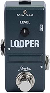 Rowin Tiny Looper Electric Guitar Effect Pedal 10 Minutes of Looping Unlimited Overdubs 