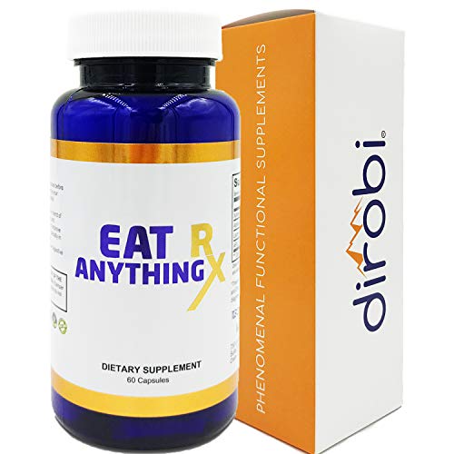 Eat Anything Rx Enzymes Fructose Malabsorption Aid Digestion & More with Prebiotics Probiotics & Xylose Isomerase- Digestion & Lactose Absorption Bloating Gas Relief IBS & Leaky Gut by Dirobi (60)