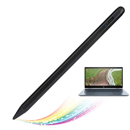 2020 Chromebook X360 Laptop Stylus Pen, Active Stylus for HP Chromebook X360 Laptop Pencil with Ultra Fine Tip,Touch-Control and Rechargeable,Good for Drawing and Writing,Black