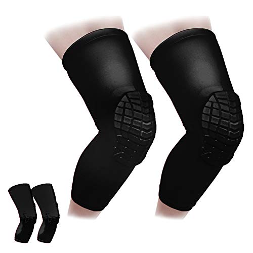 Cantop Knee Brace for Women Long Volleyball Basketball Leg Sleeve Compression Knee Pads Protector Gear (Sold as 1 Pair)