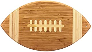 Totally Bamboo Football Shaped Bamboo Serving and Cutting Board, 14