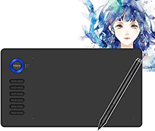 Graphics Drawing Tablet VEIKK A15 10x6 Inch Drawing Digital Pen Tablet with Battery-Free Passive Stylus and 12 Shortcut Keys20 Nibs and 1 Artist Glove (8192 Levels Pressure)