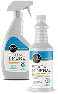 MB Stone Care Soap and Mineral Kit MB-5 Multi-Surface Cleaner and MB-3 Soap and Deposit Remover Ready to Use Bundle- for Cleaning (1Quart / 32FL OZ)