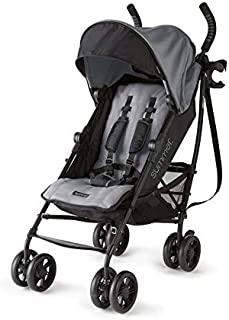 Summer 3Dlite+ Convenience Stroller, Matte Gray   Lightweight Umbrella Stroller with Oversized Canopy, Extra-Large Storage and Compact Fold