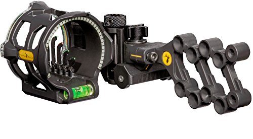 Trophy Ridge Peak 5 Pin Bow Sight (Right Hand) Black, 5-Pin - .019