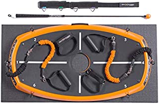 Orange Whip GFX Power Peel Package - Golf Swing Training Kit with Orange Peel, Lightspeed Trainer, Resistance Bands, Band Connection Points and Yoga Mat - Plus (All Bands)