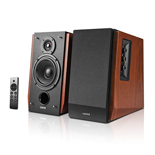 Edifier R1700BTs Active Bluetooth Bookshelf Speakers - 2.0 Wireless Near Field Studio Monitor Speaker - 66w RMS with Subwoofer Line Out