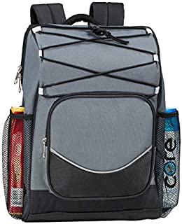 Backpack Cooler Backpack Insulated, Hiking Backpack Coolers, Travel Backpack Great Soft Cooler Bag for Backpacking, Camping, Picking Bag, Beach Bag, Lunch Bag for Women and Men, 20 cans (Grey)