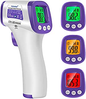 Infrared Forehead Thermometer, Non-Contact Forehead Thermometer for Adults, Kids, Baby, Accurate Instant Readings No Touch Infrared Thermometer with 3 in 1 Digital LCD Display for Face, Ear, Body