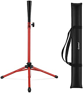 Gonex Baseball Batting Tee for Women & Men Travel Tee Ball Tripod for Baseball Practice Training Aid, Softball T-Ball Hitting Tee for Youth & Adult, Collapsible Portable, with Carrying Bag