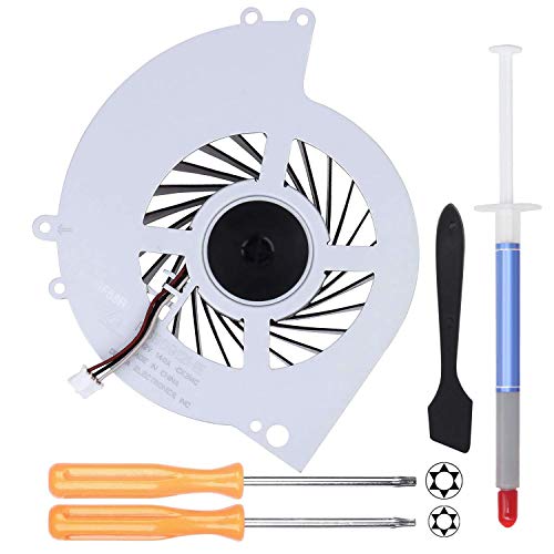 YEECHUN New Replacement Internal Cooling Fan KSB0912HE for Sony Playstation 4 PS4 CUH-12XX CUH-1200 CUH-1200AB01 CUH-1200AB02 CUH-1215A CUH-1215B (with Screwdrivers T8+T10,Thermal Paste,Spatula)