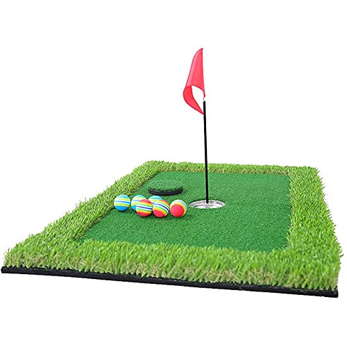 LYXV Floating Golf Putting Green for Pool, 30x60cm Golf Training Aid Putting Mat, Water Party Indoor and Outdoor Backyard Golf Game for Adults and Kids