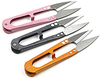 DEEINN 4.1inch Bonsai Pruning Scissors Pruner Shears for Bud and Leaves Trimmer Yarn Thread Cutter Mini Small Snips Trimming DIY Supplies (Colorful-1)