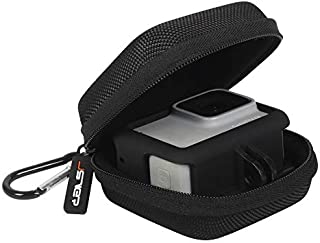 Hard gopro case, Carrying Case for GoPro Hero 8/7/(2018) 6/5/4/3DJI Osmo Action JSVER Hard Shell Protective Case Travel Storage Bag for DJI Osmo Action, AKASO, Campark, YI Action Camera (Black)