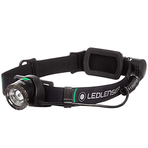 Ledlenser, MH10 Lightweight Rechargeable Headlamp with Rear Light, High Power LED, 600 Lumens, Outdoor Series, Backpacking, Hiking, Camping