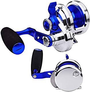 PROBEROS Conventional Reel Fishing Reels - Lever Drag deep Sea Ocean Big Offshore Jigging Reels - fit Saltwater Freshwater - Max Drag 88lb (500, Right)