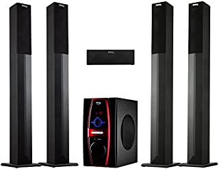 Frisby FS-6600BT 5.1 Channel Stereo Home Theater System w/Tower Satellite Speakers & Bluetooth/USB/SD/AUX/Remote Control