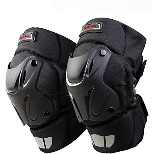 CRAZY AL'S CAK Motorcycle Motocross Racing Knee Guards Pads Braces Protective Gear Black