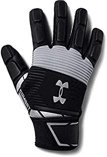 Under Armour Men's Combat - Nfl Football Gloves, Black (001)/White, Large